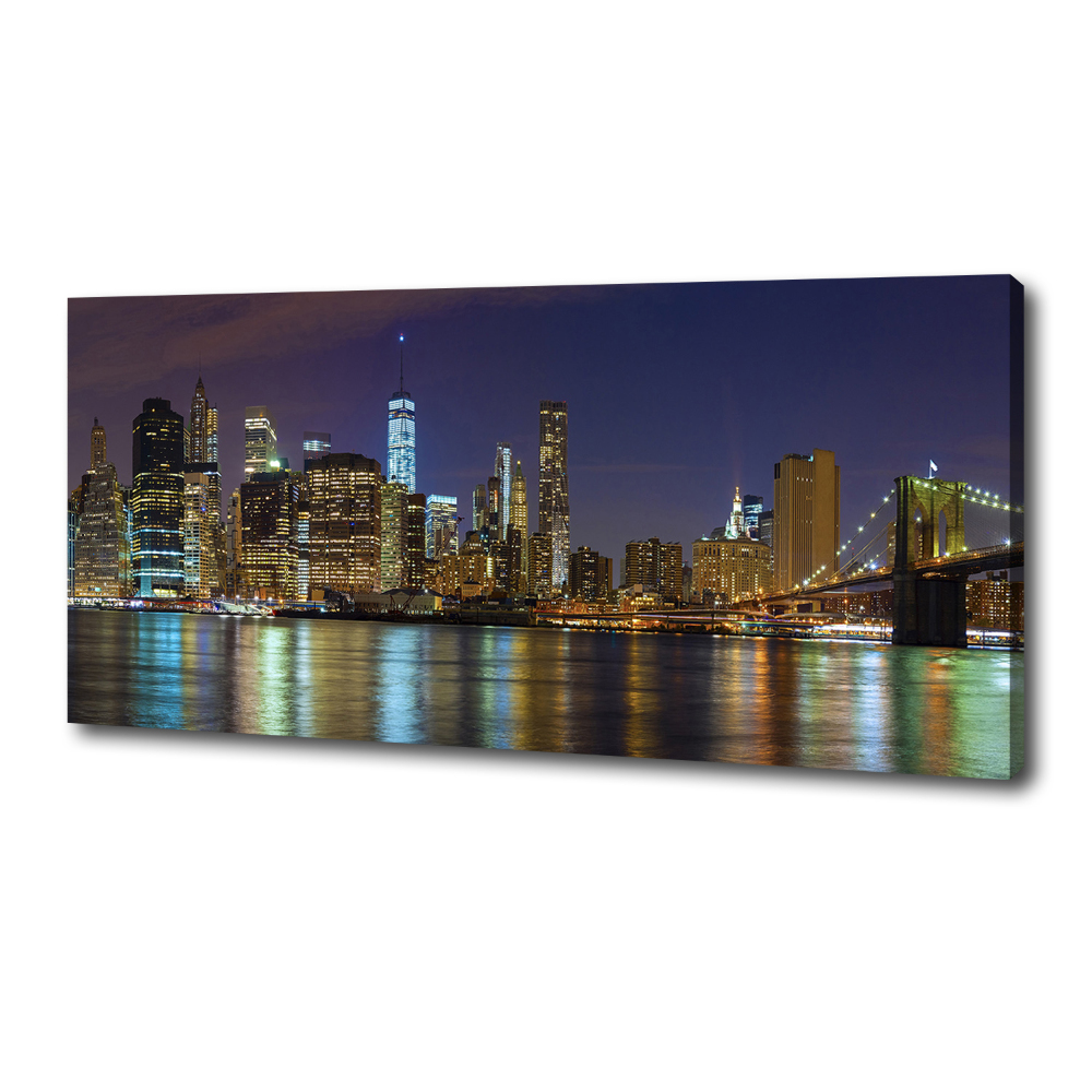 Foto-obraz canvas do obýváku Manhattan noc