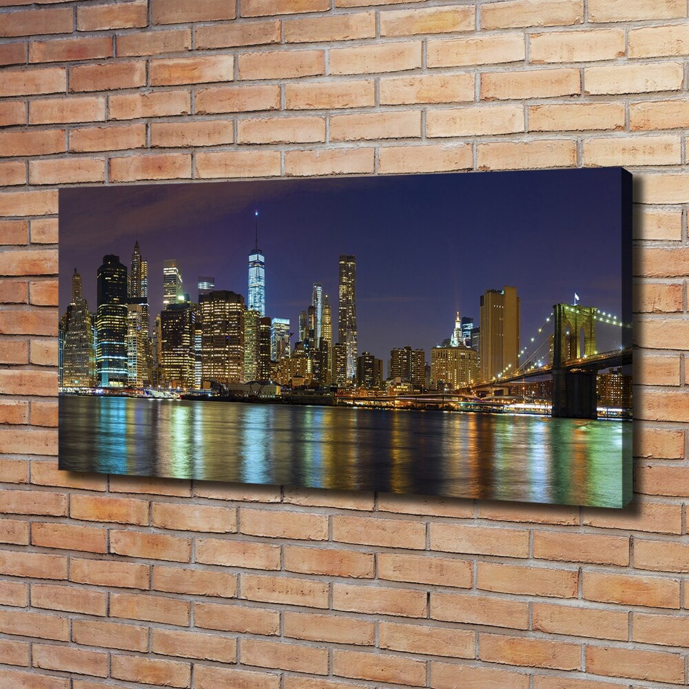 Foto-obraz canvas do obýváku Manhattan noc