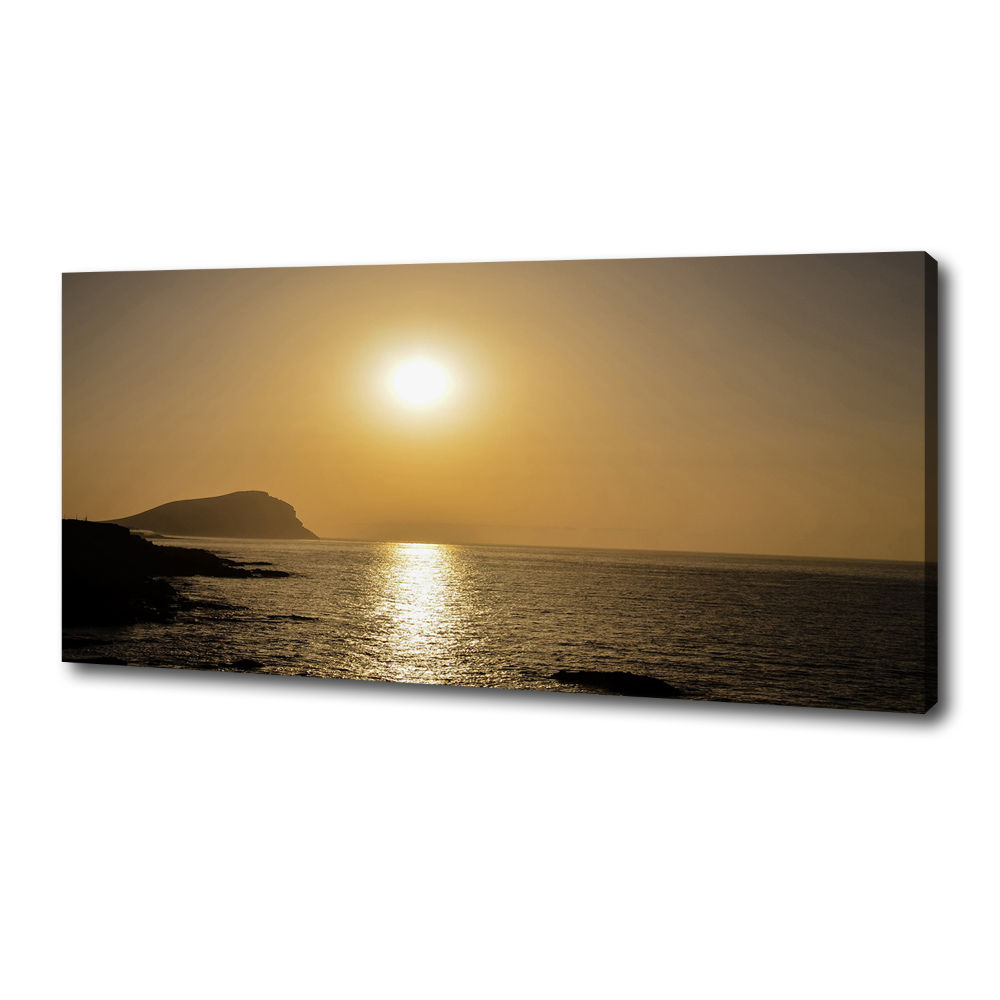 Moderní obraz canvas na rámu Západ slunce moře