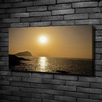 Moderní obraz canvas na rámu Západ slunce moře