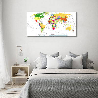 Foto obraz canvas Mapa světa
