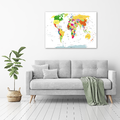 Foto obraz canvas Mapa světa