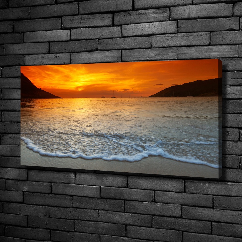 Foto obraz na plátně Západ slunce moře