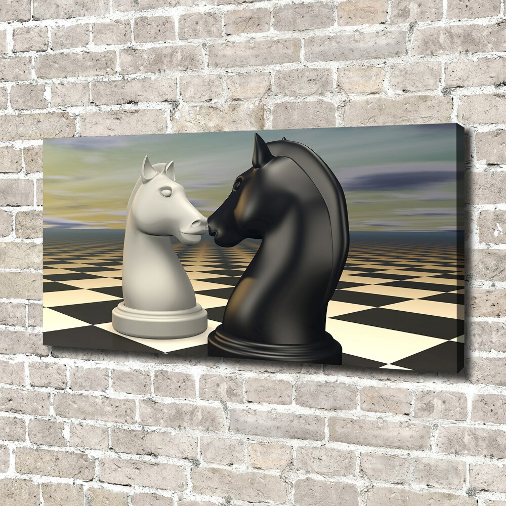 Foto obraz canvas Šachy koně