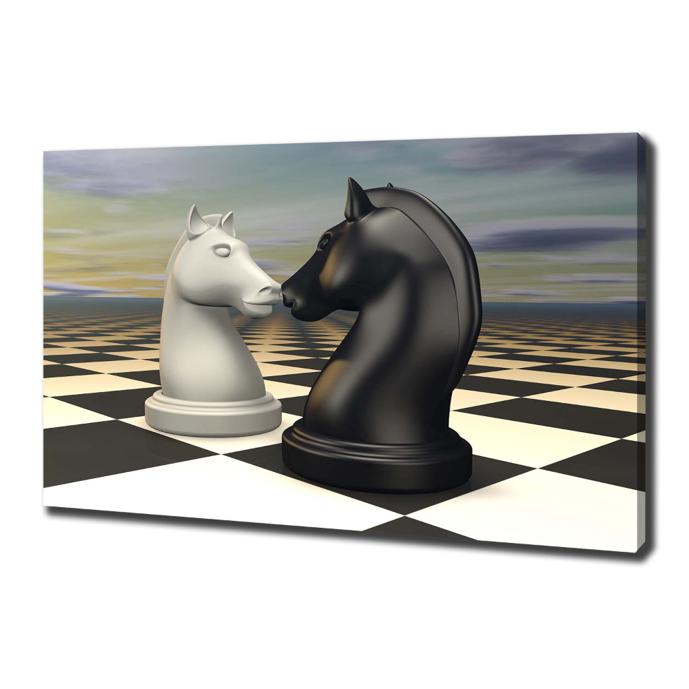 Foto obraz canvas Šachy koně