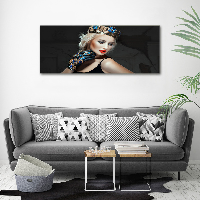 Foto-obraz canvas na rámu Žena v koruně