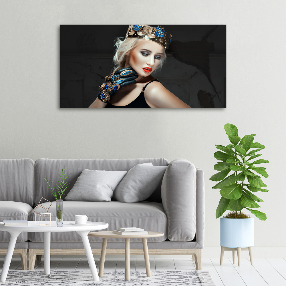 Foto-obraz canvas na rámu Žena v koruně
