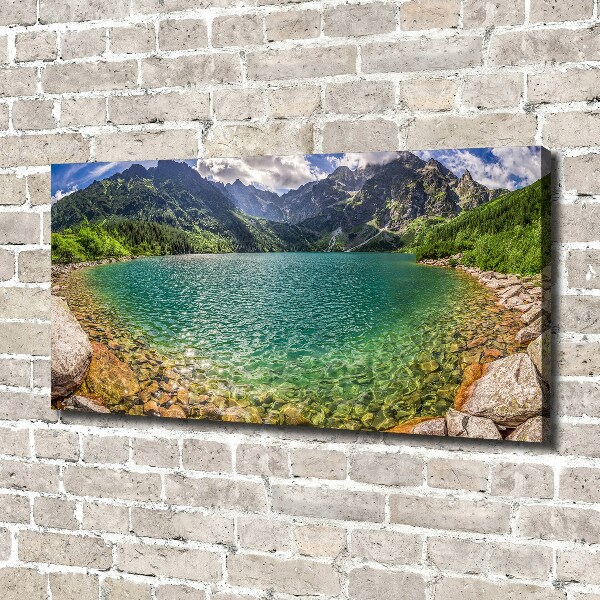 Foto obraz na plátně Jezero v horách
