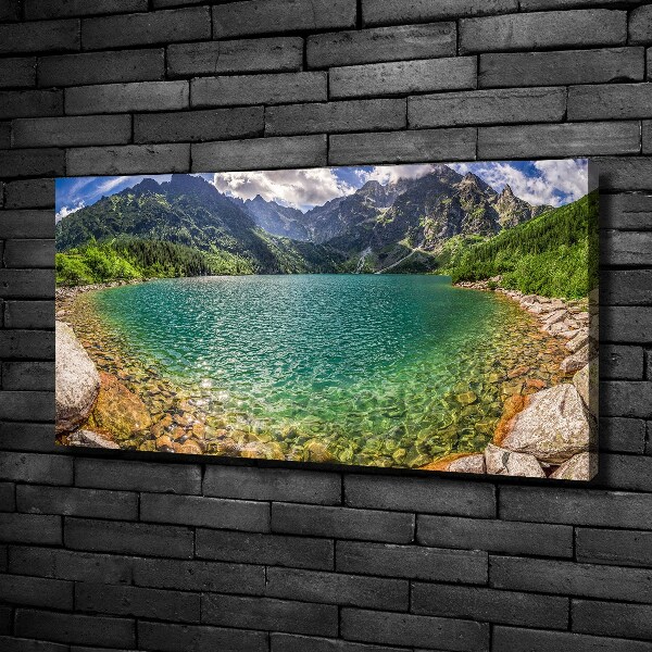 Foto obraz na plátně Jezero v horách