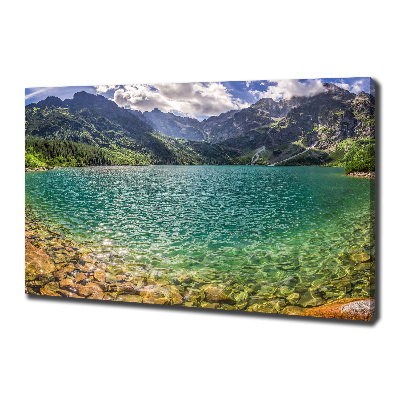 Foto obraz na plátně Jezero v horách