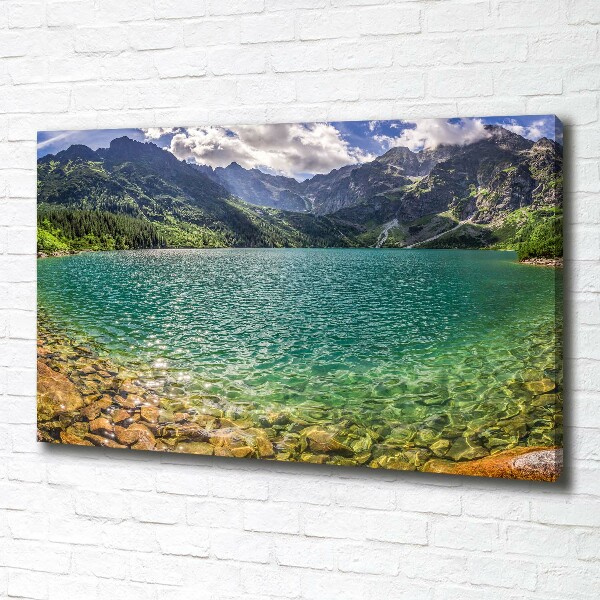 Foto obraz na plátně Jezero v horách