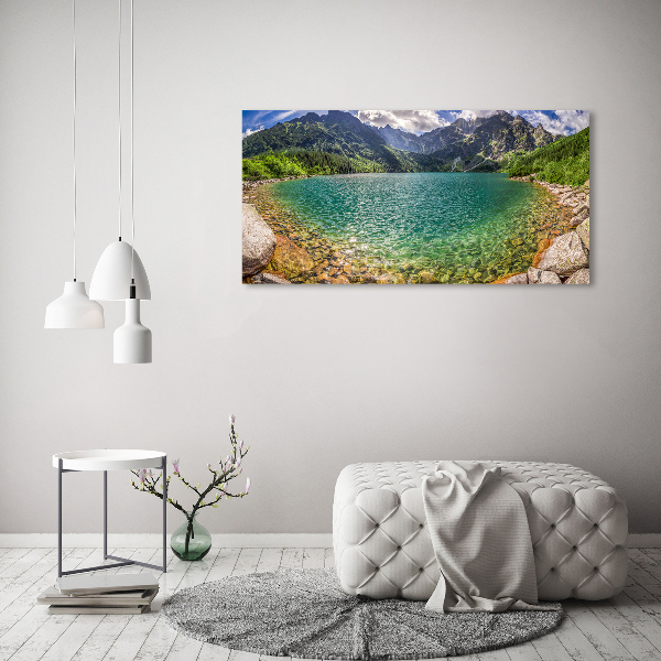 Foto obraz na plátně Jezero v horách