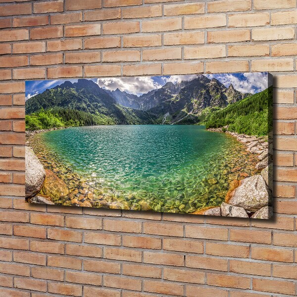 Foto obraz na plátně Jezero v horách