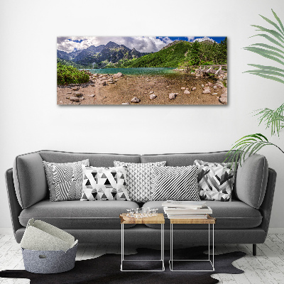Foto obraz na plátně do obýváku Jezero v horách