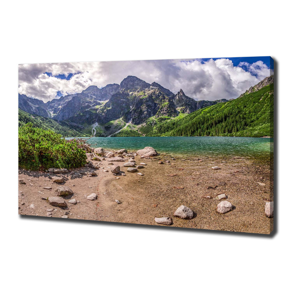 Foto obraz na plátně do obýváku Jezero v horách
