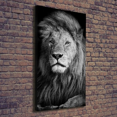 Vertikální Vertikální Foto obraz na plátně do obýváku Portrét lva
