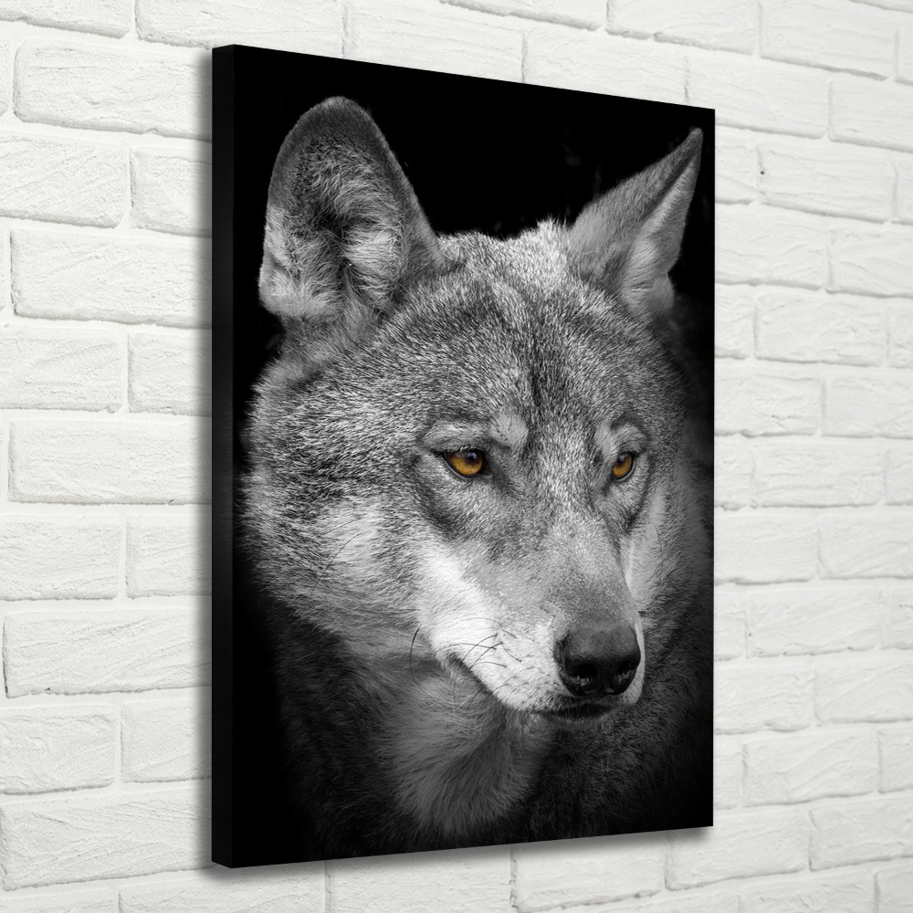 Vertikální Foto obraz na plátně Portrét vlka