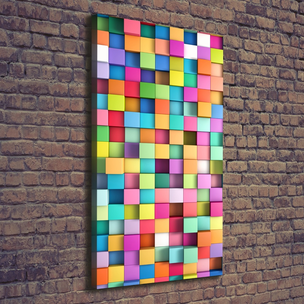 Vertikální Foto obraz na plátně Abstrakce čtverce