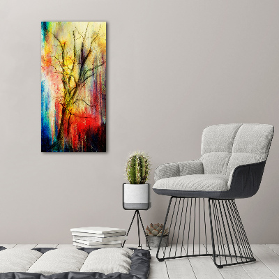 Vertikální Foto obraz na plátně Abstraktní strom