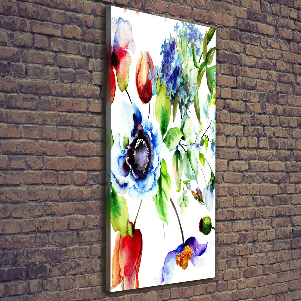 Vertikální Foto obraz canvas Polní květiny