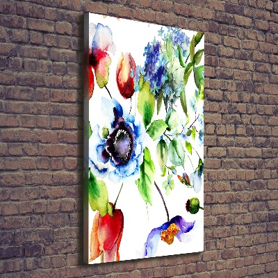 Vertikální Foto obraz canvas Polní květiny