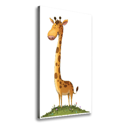 Vertikální Moderní fotoobraz canvas na rámu Žirafa