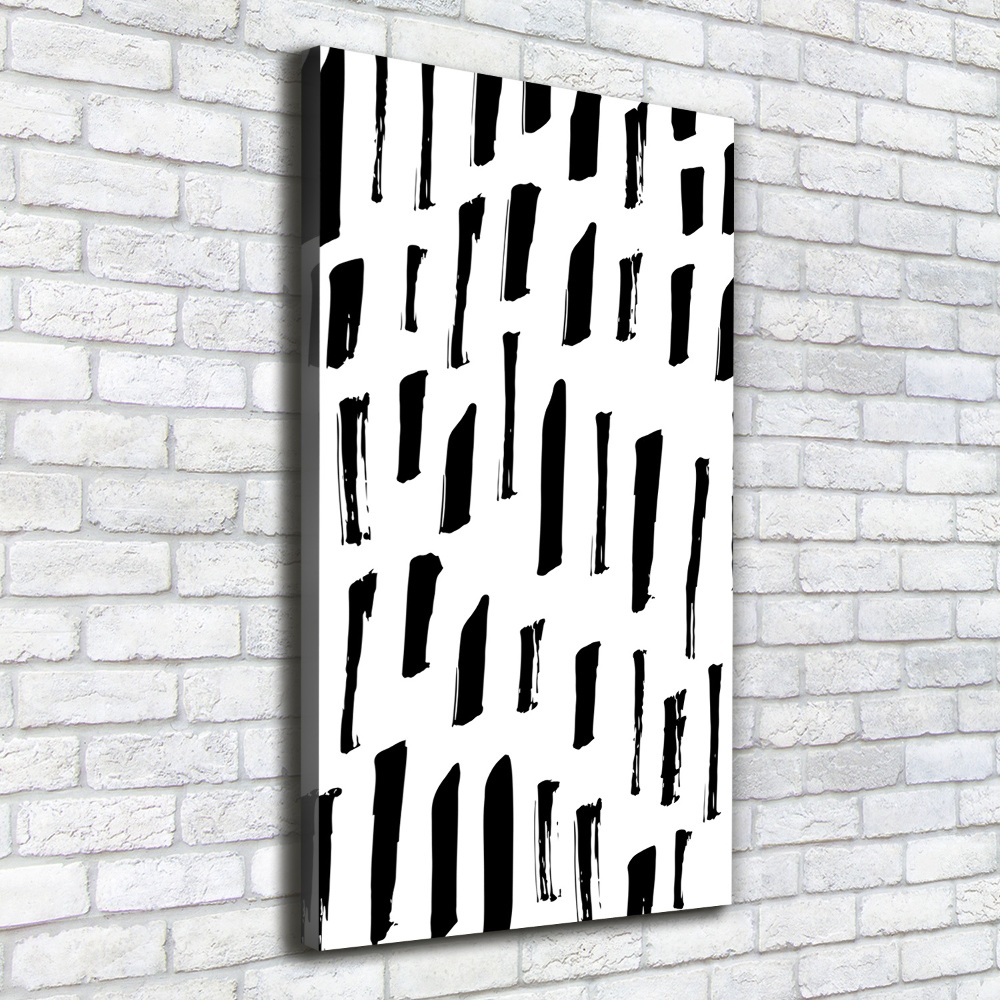 Vertikální Foto obraz na plátně Černo-bílá fleky