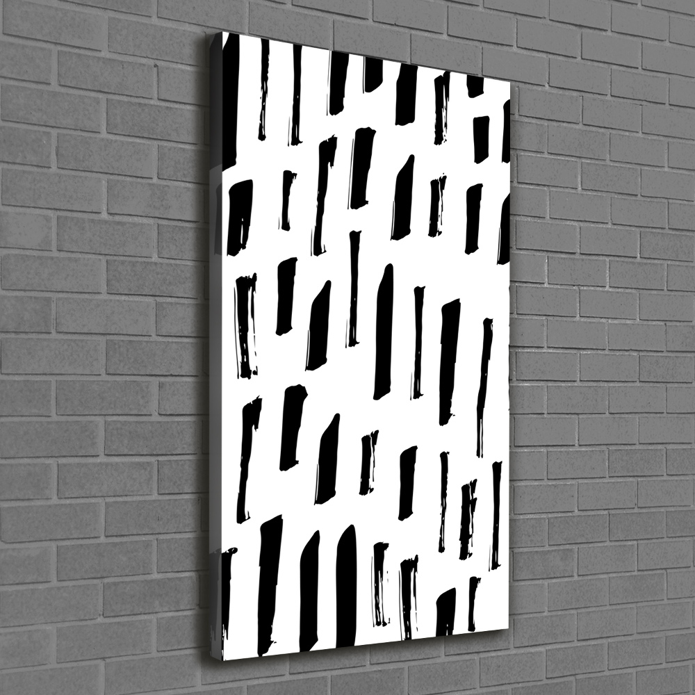 Vertikální Foto obraz na plátně Černo-bílá fleky