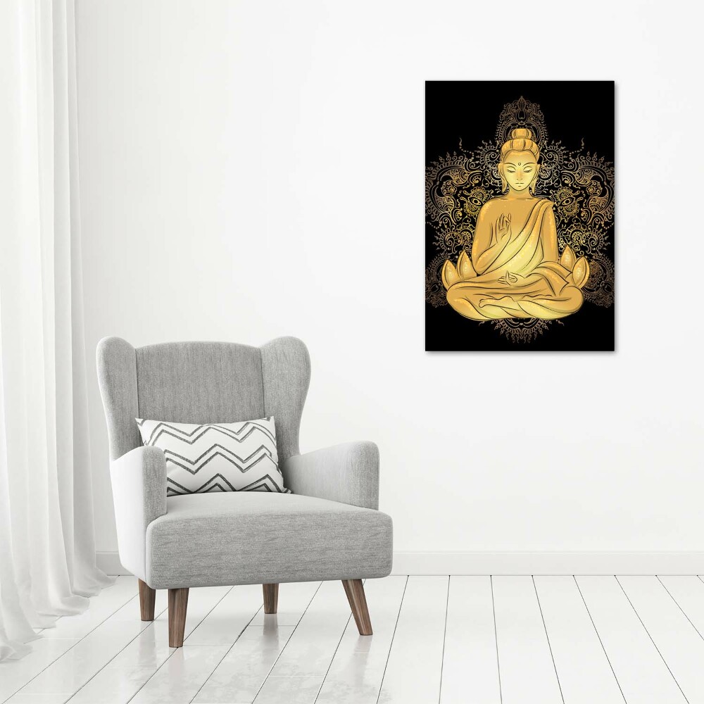 Vertikální Foto obraz na plátně Buddha a mandala
