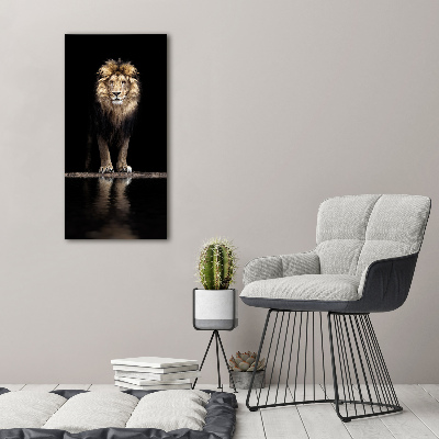 Vertikální Vertikální Foto obraz na plátně do obýváku Portrét lva
