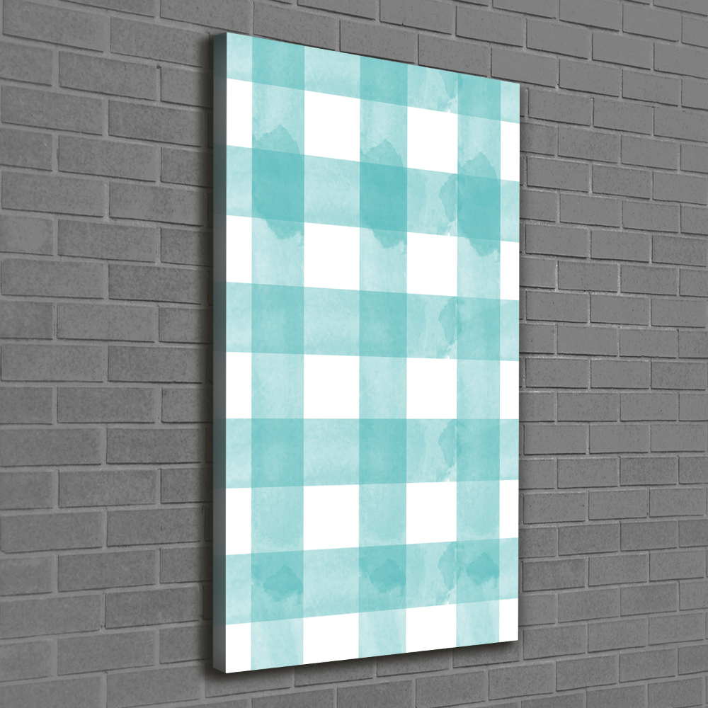 Vertikální Foto obraz na plátně Modrá mříž