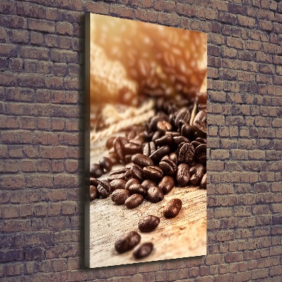 Vertikální Vertikální Foto obraz na plátně do obýváku Zrnka kávy