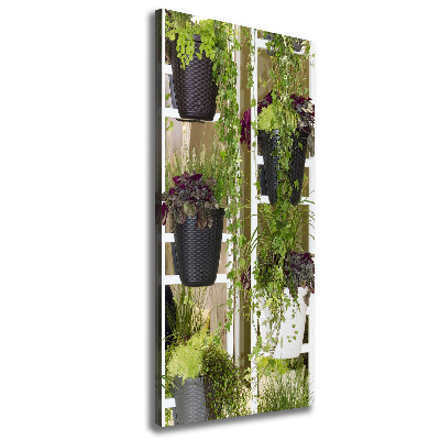 Vertikální Vertikální Foto obraz na plátně do obýváku Květináč