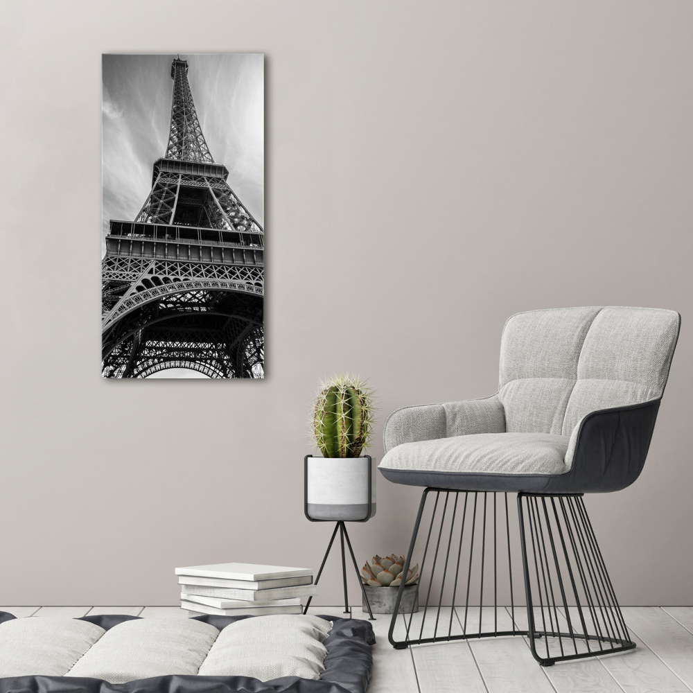 Vertikální Foto obraz na plátně Eiffelová věž Paříž
