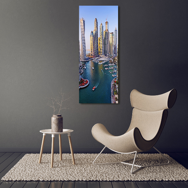 Vertikální Foto obraz canvas Zátoka Dubaj