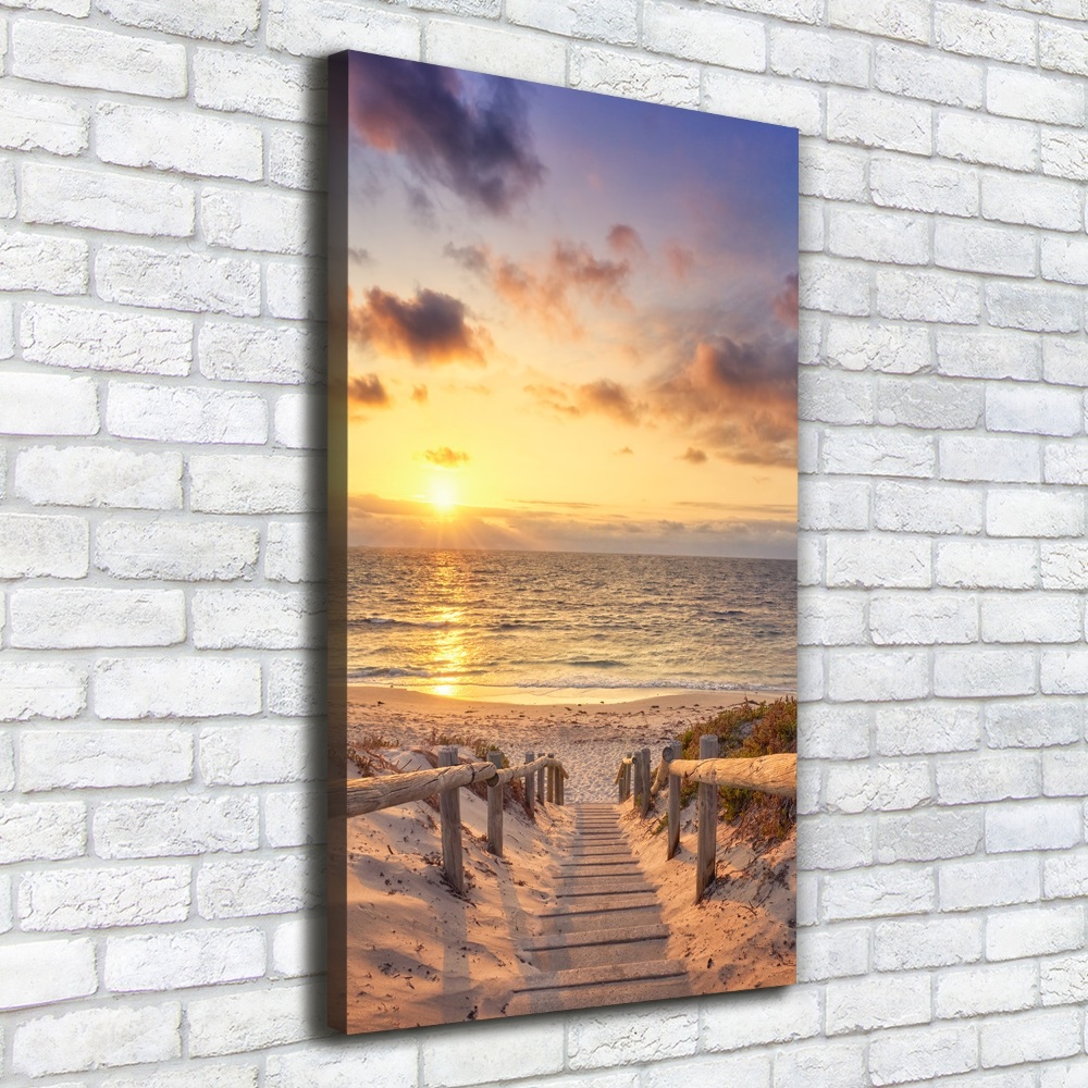 Vertikální Foto obraz na plátně Stezka na pláž
