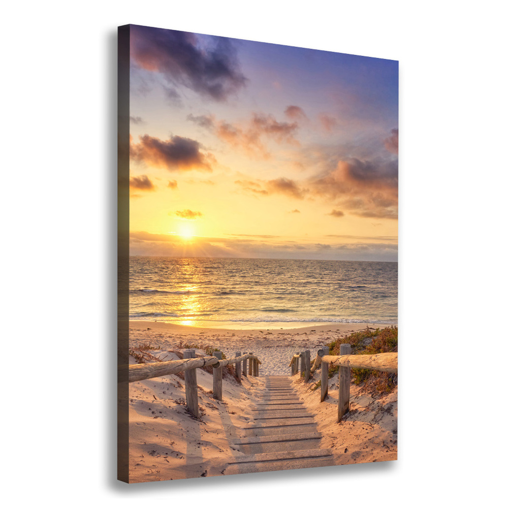 Vertikální Foto obraz na plátně Stezka na pláž