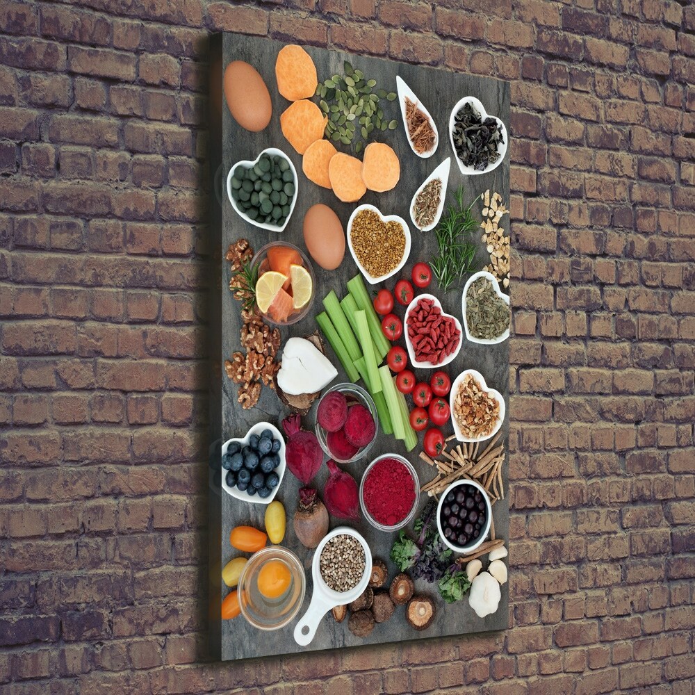 Vertikální Foto obraz na plátně Zdravá výživa