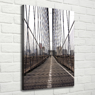 Vertikální Foto obraz na plátně Brooklynský most