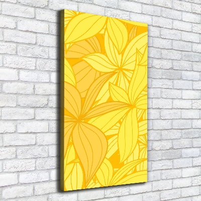 Vertikální Foto obraz canvas Žluté květiny