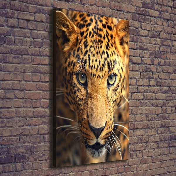 Vertikální Moderní obraz canvas na rámu Leopard