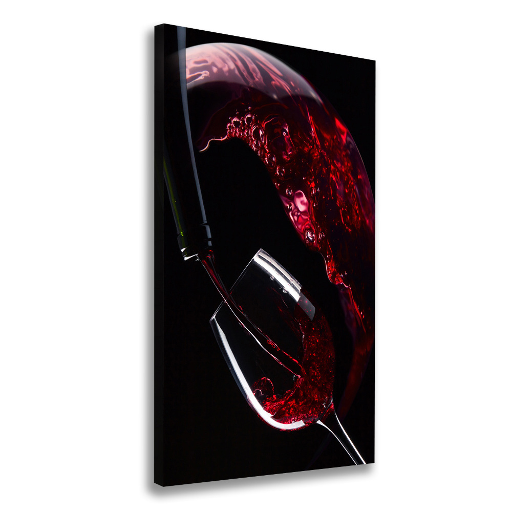 Vertikální Foto obraz na plátně Červené víno