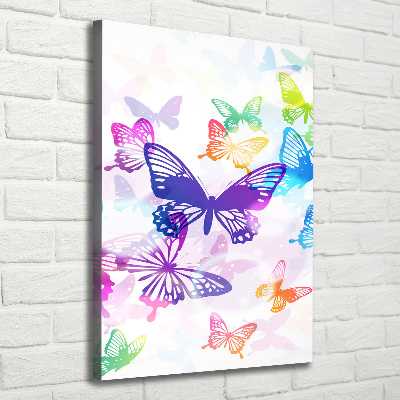 Vertikální Foto obraz na plátně Barevní motýli