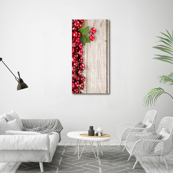 Vertikální Moderní fotoobraz canvas na rámu Višně
