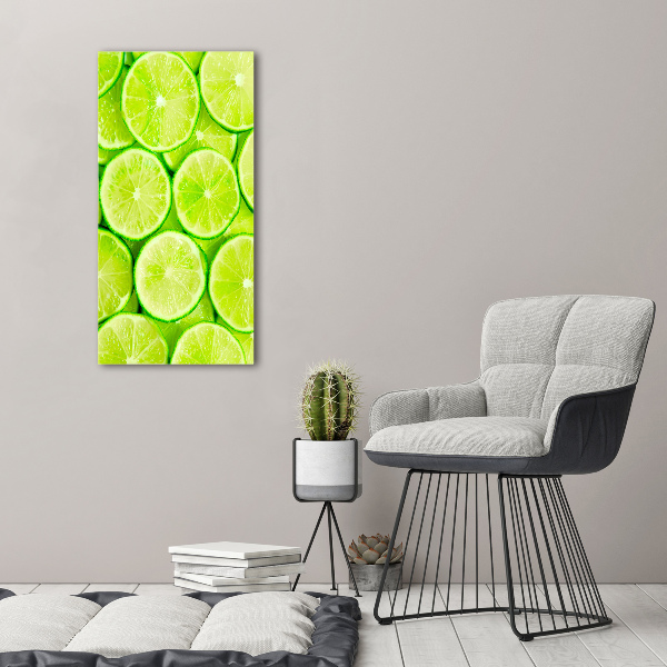 Vertikální Moderní obraz canvas na rámu Limetky