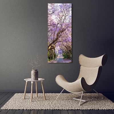 Vertikální Foto obraz na plátně Stezka stromy