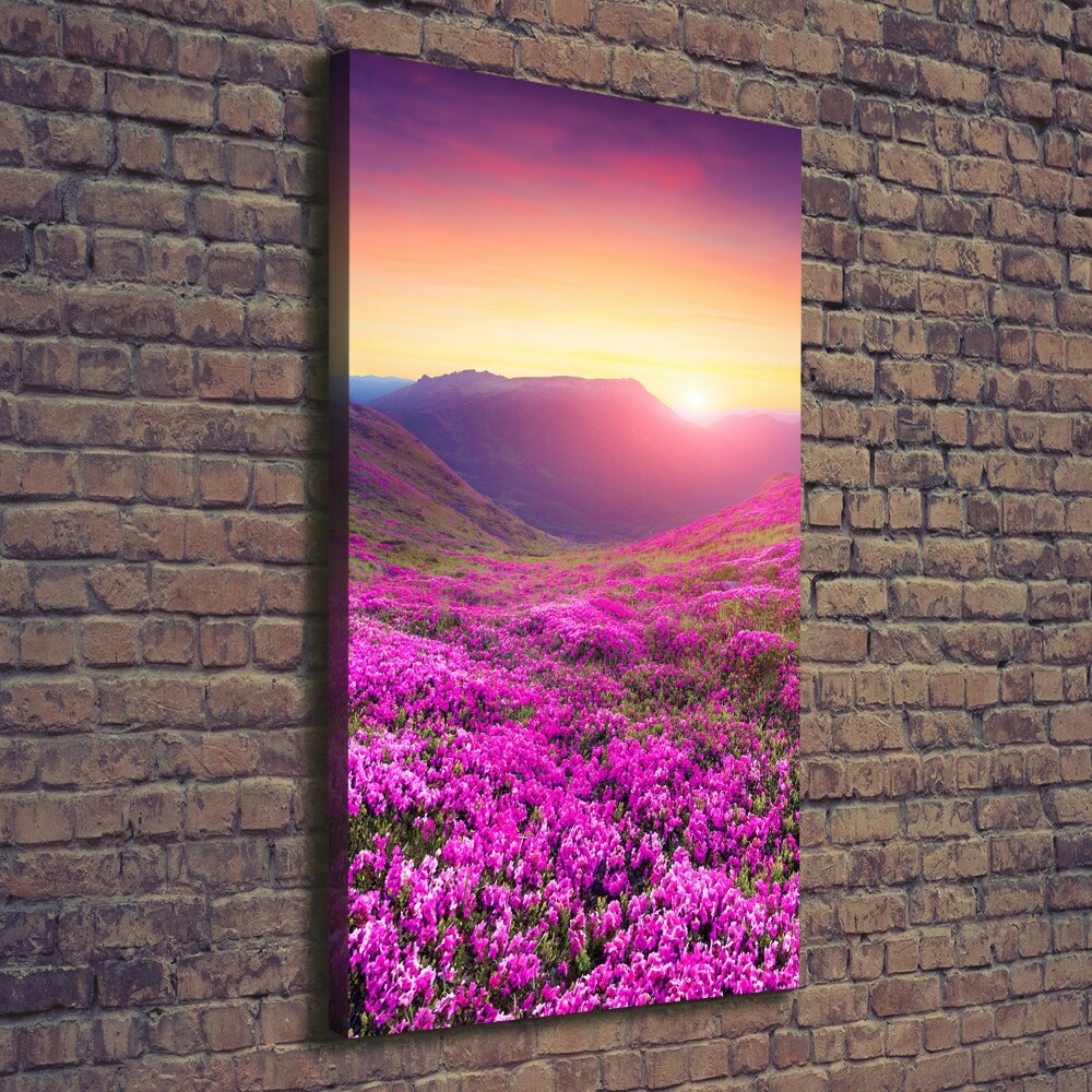 Vertikální Foto obraz na plátně Hory rododendrom