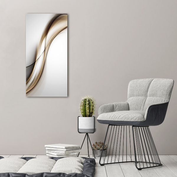 Vertikální Foto obraz canvas Hnědá vlna