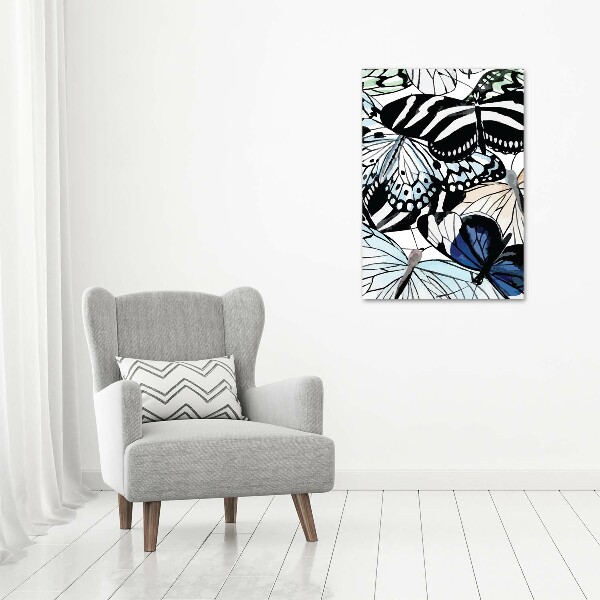 Vertikální Moderní fotoobraz canvas na rámu Motýli