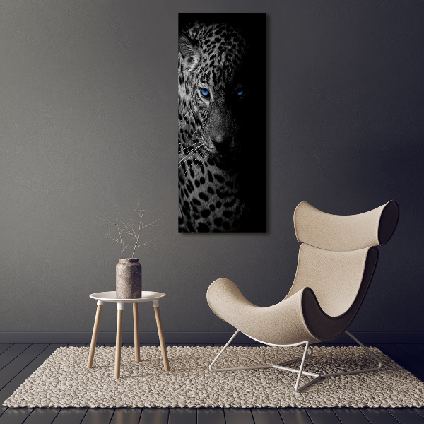 Vertikální Moderní obraz canvas na rámu Leopard